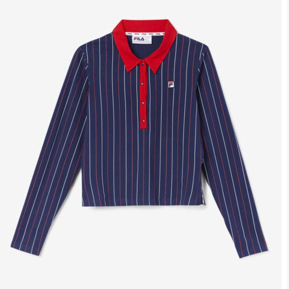 NWOT FILA Jada Long Sleeve Polo - Size L